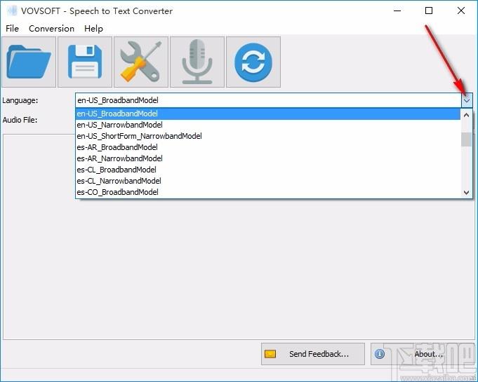 Vovsoft Speech to Text Converter下載,語音轉文本工具